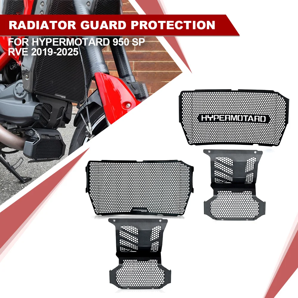 

Radiator Grille Guard Cover Grill Protection For Ducati Hypermotard 950 SP RVE 2019 2020 2021 2022 2023 2024 2025 Radiator Guard