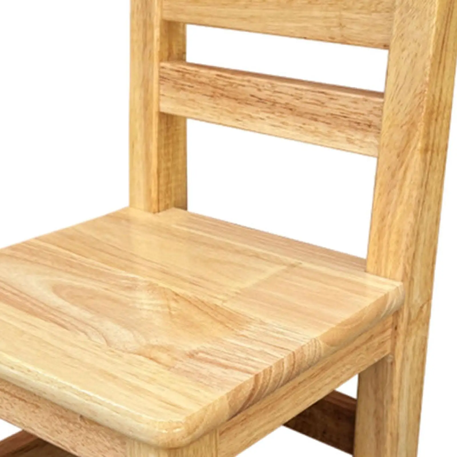 

Kids Wooden Chair Youth Ladderback Seat Chair Stable for Ages 6-8 Stepstool Sturdy for Apartment Daycare Nursery Classroom
