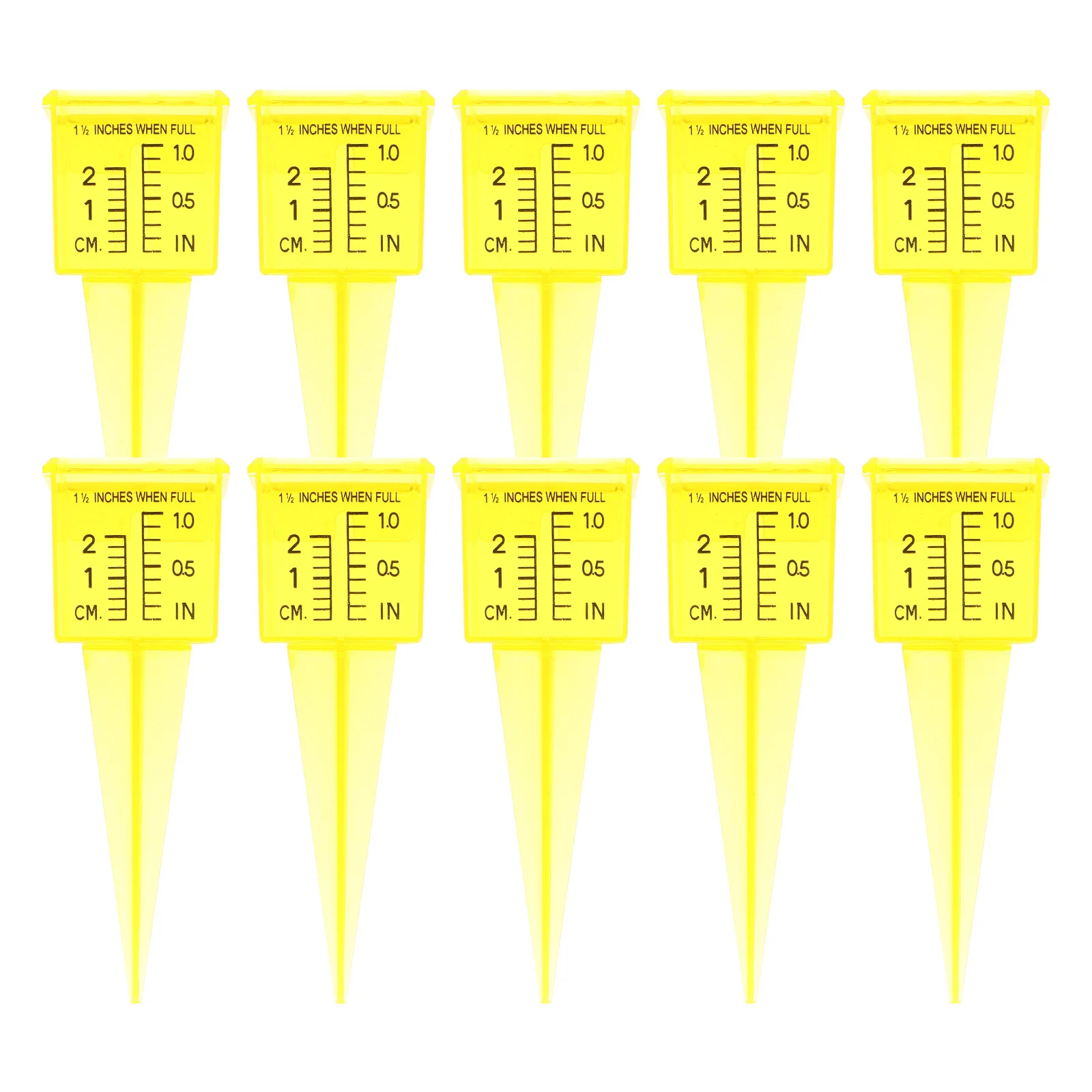 

10Pcs Plastic Rain Gauge Large Capacity Rainfall Meter for Precise Sprinkler Water Measurement Garden Weather Monitoring Tool