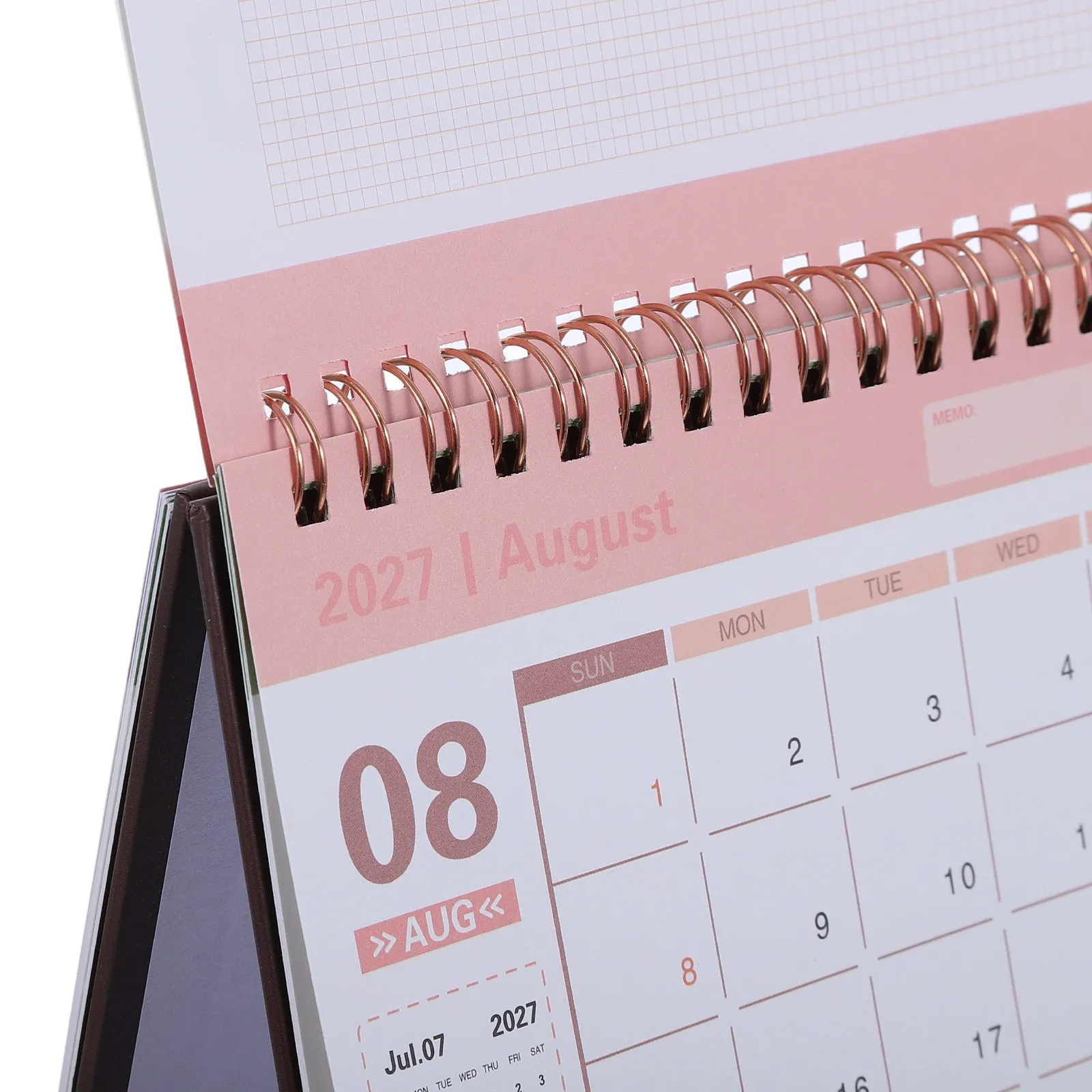 2027 Desk Calendar Block Pocket 2026-2027 Academic 18 Month Planner Year Business