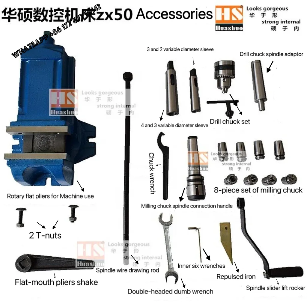 

Универсальный вертикальный поворотный рабочий стол ZX50C для легкой фрезерной и сверлильной обработки