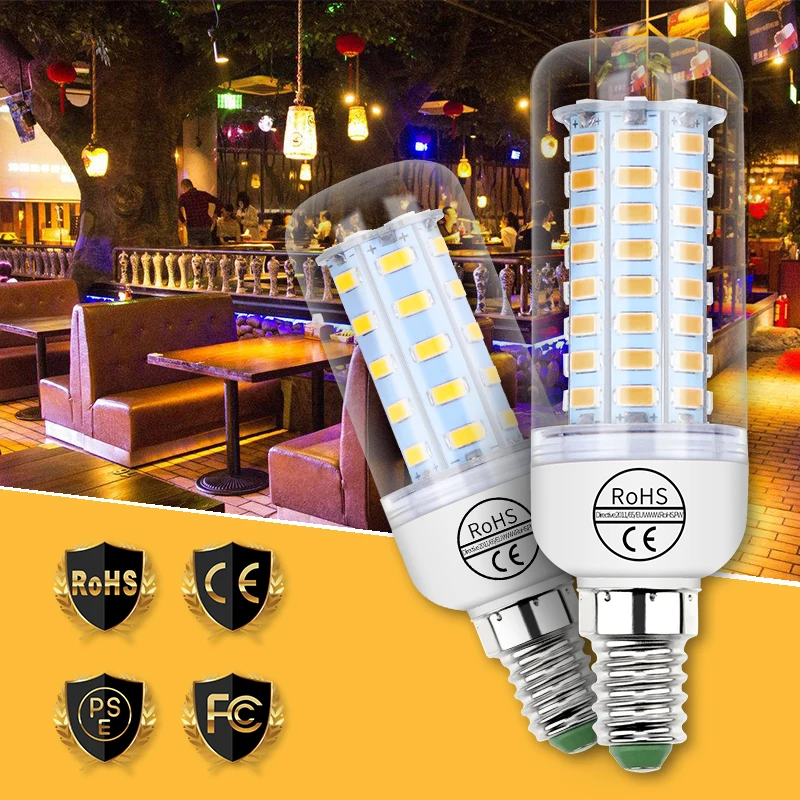 Led Bulb E27 Lamp E14 Led Light Bulbs 220V Corn Lamp B22 Chandelier GU10 Candle Lights G9 Foco LED Bombillas For Home Lighting