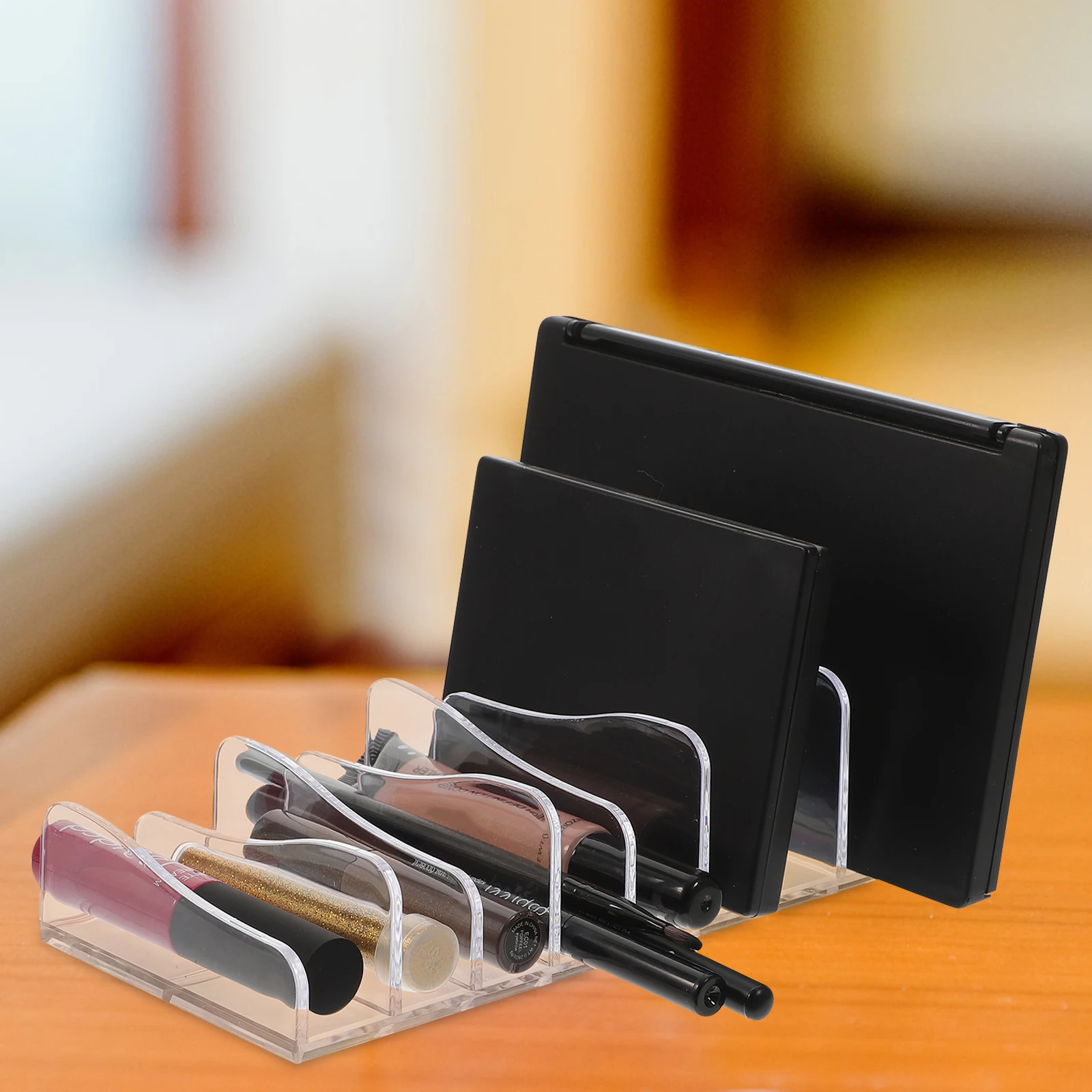 

2Pcs Makeup Eyeshadow Holder Storage Rack Container Countertop ganizer Blush Counter Desktop Cosmetics