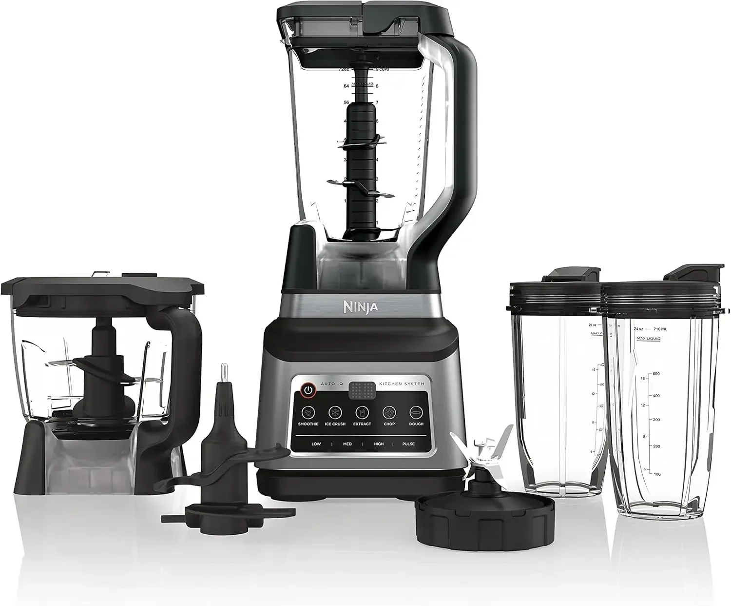 BN801 Kitchen System, 1400 WP, with Auto IQ, 72-oz.* Blender Pitcher, 64-oz. Processor Bowl