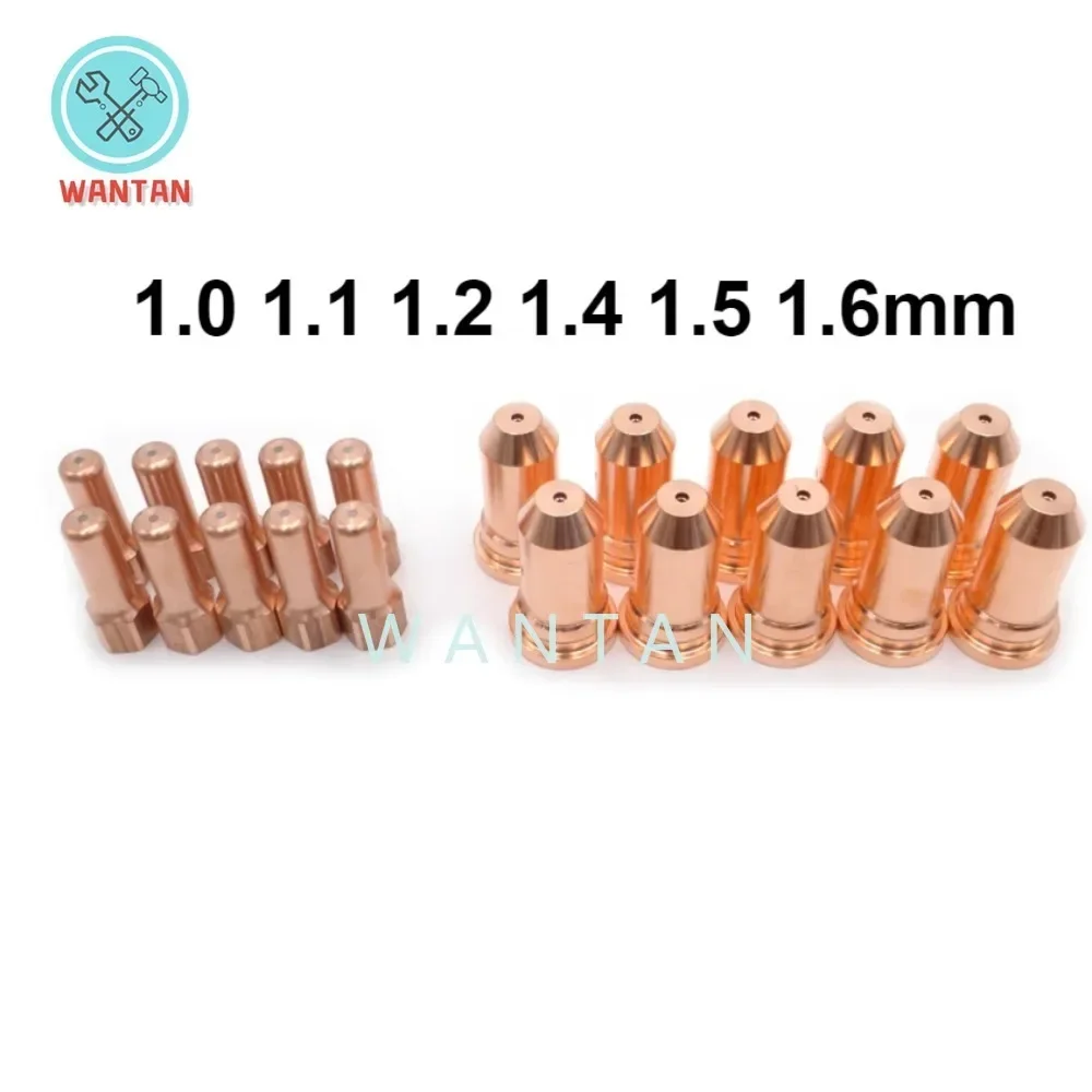 10pcs 52556 PT100 IPTM100 IPT100 Plasma Cutting Torch Head  51246 51248 Electrode Tips (1.0 1.1 1.2 1.4 1.5 1.6mm )