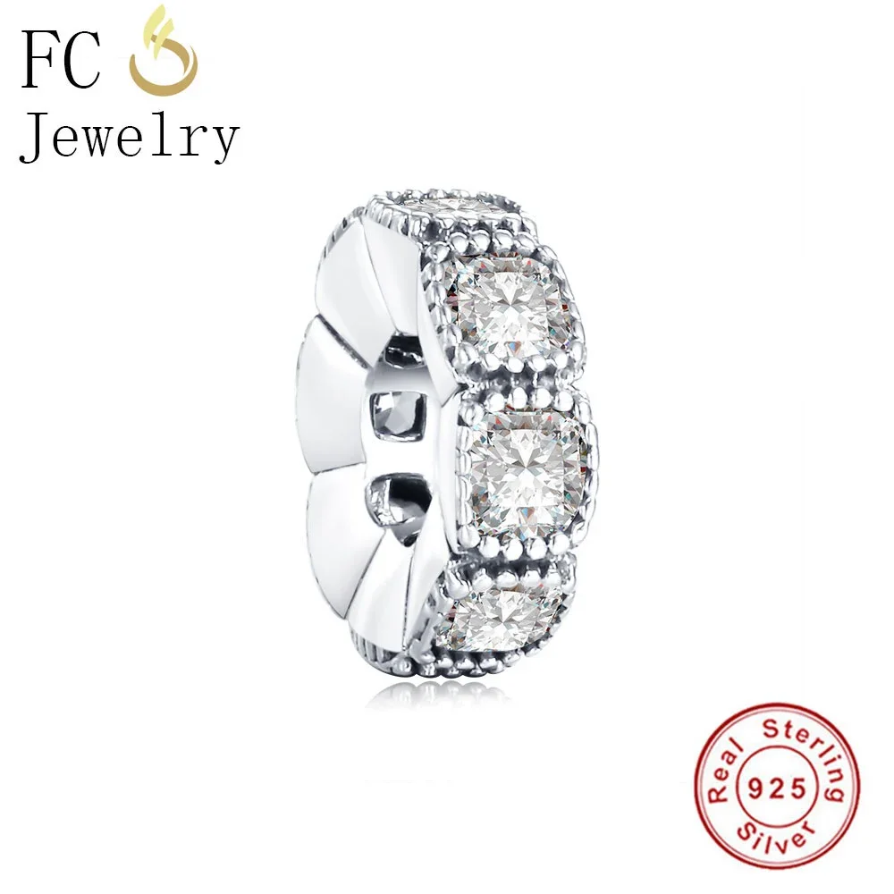 FC Jewelry Fits Original Brand Charms Bracelet 925 Sterling Silver Mixed Zirconia   Spacer Breloque Kralen Beads Berloque Gift