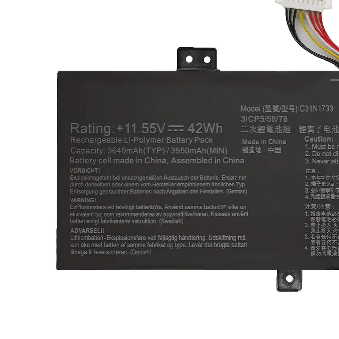 New Marvenho 42Wh 11.55V 3640mAh C31N1733 Laptop Battery For ASUS VivoBook Flip 14 TP412FA TP412UA SF4100F TP412U