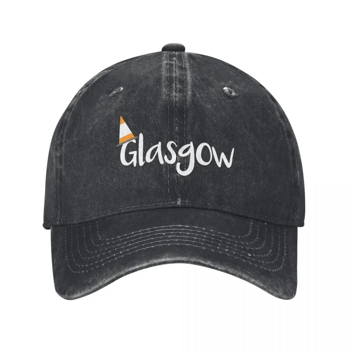 

Glasgow Orange Traffic Cone Design Baseball Cap Rave Golf Cap Hats For Women Men's