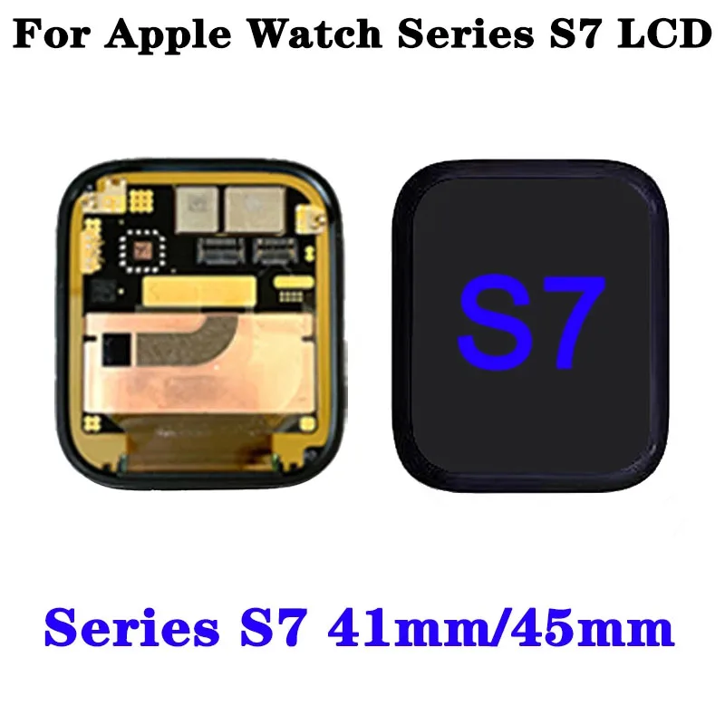 AMOLED For Apple Watch Series 7 LCD A2475, A2476, A2477, A2478 Display Touch Screen Digitizer For iWatch S7 LCD 41MM 45MM