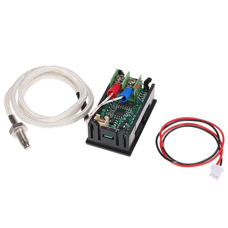 Termômetro industrial de termopar tipo K M6 de alta temperatura DC12V -30-800 ℃   Testador de medidor de temperatura digital fácil de usar vermelho