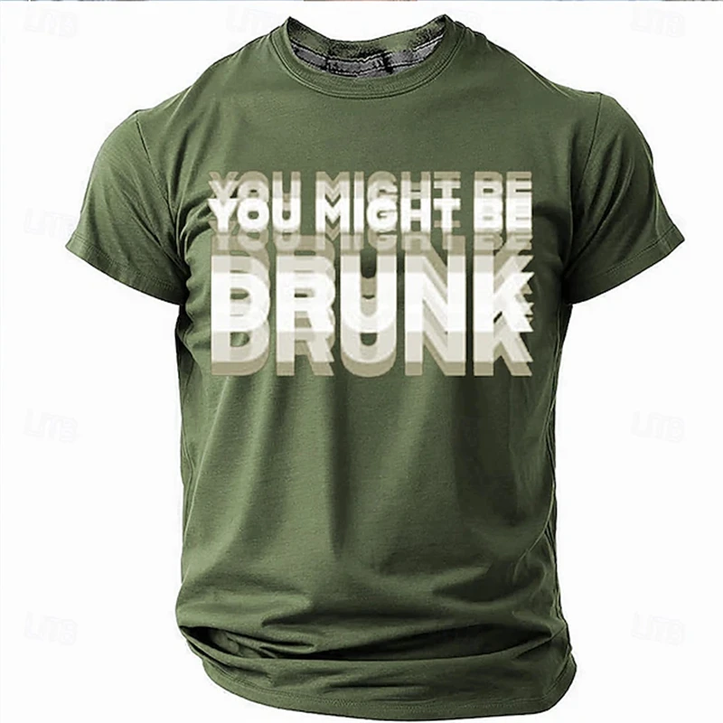 Personalized Letter Printed Short Sleeve Tee Daily Casual Large Size Round Neck Short Sleeve T Shirt Daily Wear Spring Summer