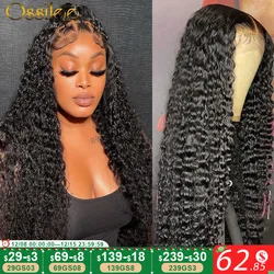 HD Transparent Lace Front Human Hair Wigs Deep Wave Wig 4x4 Lace Closure Wigs Remy Curly Human Hair Wig 13x4 13x6 Frontal Wigs