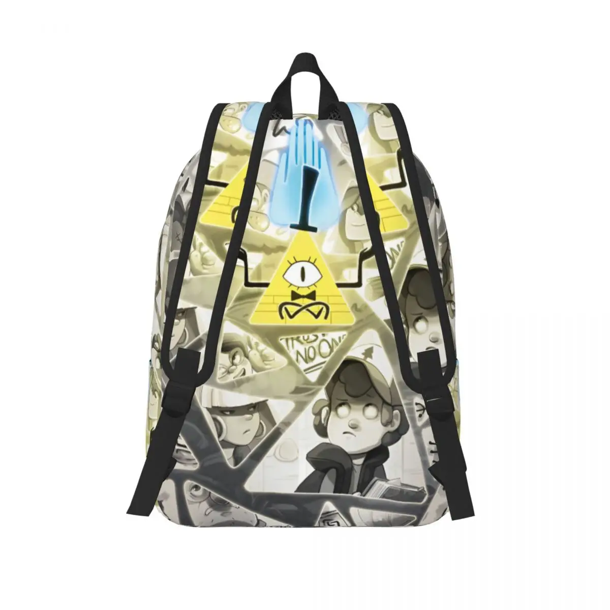 Bill Cipher-Mochila deportiva para hombre y mujer, morral de hombro para ordenador portátil, estudiante adolescente, trabajo, Anime de dibujos animados