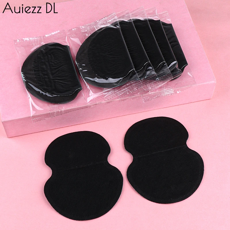 5/10/25 Pairs Disposable Underarm Sweat Pads Cotton Armpit Sweat Shields Black Anti-Sweat Absorbent Underarm Guards Stickers