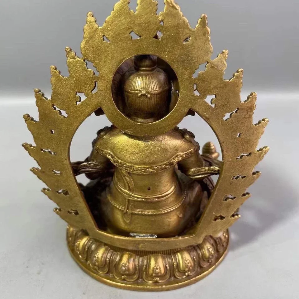 Pure copper yellow god of wealth Buddha ornaments Nepal god of wealth like tantric dharma Tibetan Bala to worship household