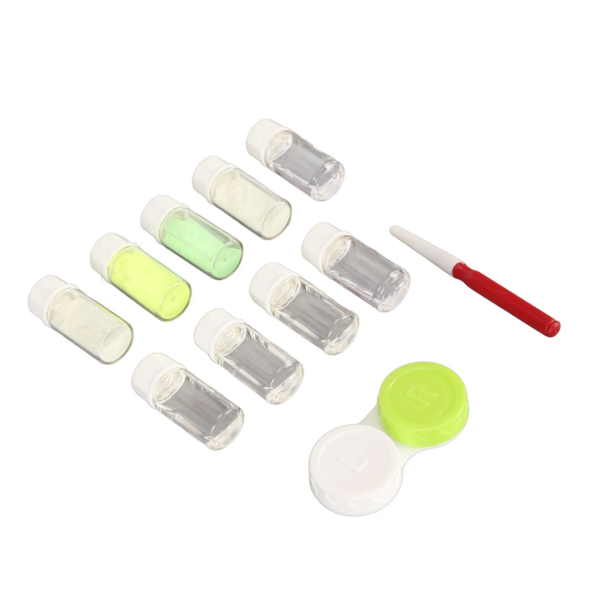Watch Repairing Fluorescent Powder 4 Colors Multifunctional Luminous Powder Kit with Tray Pen Watch Repair Tool for Watchmakers