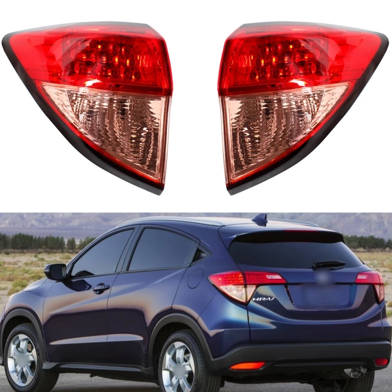 

LED Pair Left+Right Outer Side Tail Lamp Rear Light With Bulbs 33502-T7S-A01 33552-T7S-A01 For Honda HRV 2016 2017 2018