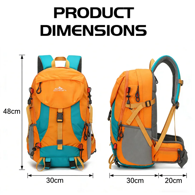 Picture 5: Lightweight outdoor hiking backpack, multifunctional and multi compartment comfortable lightweight travel backpack, adjustable b