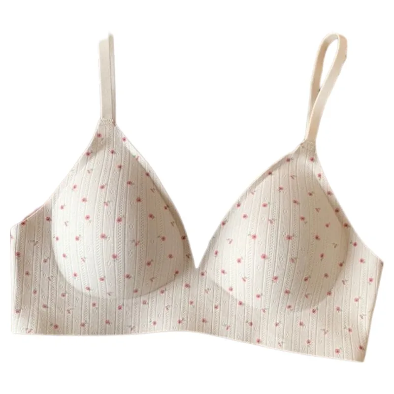 

Elegant Manga Push Up Bra Women Detachable Pads Thick Padding A To C Cup Seamless Side Gathering Comfort Modest Everyday Wear