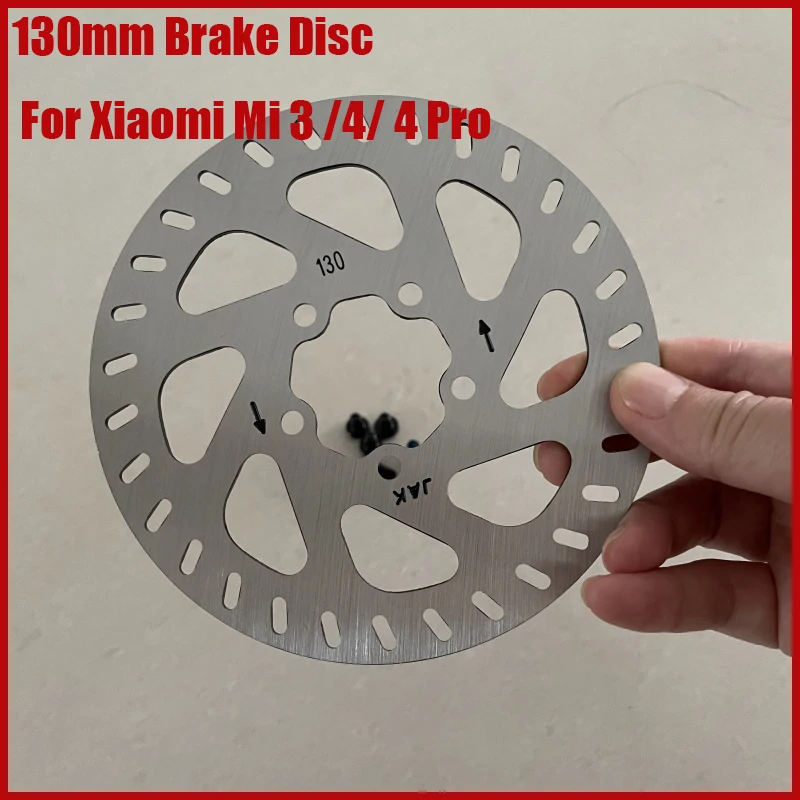 130mm 5 Hole Brake Disc For Xiaomi Mi 3 / 4/ 4 Pro Electric Scooter Accessories Stainless Steel Rotor Pad Contains 5 Screws Part