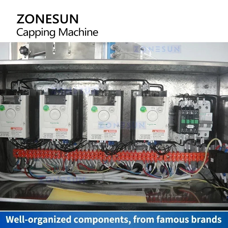 ZONESUN المسمار التلقائي على آلة السد برج دوار عالية السرعة زجاجات عجلة النجوم الجرار Unscrambler ZS-XGFX-6G