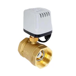 Impermeável Motorizado Ball Valve, Latão Elétrica Ball Valve, Big Torque Metal Motor, 2 Control, 3-Wire, IP65, 1/2 