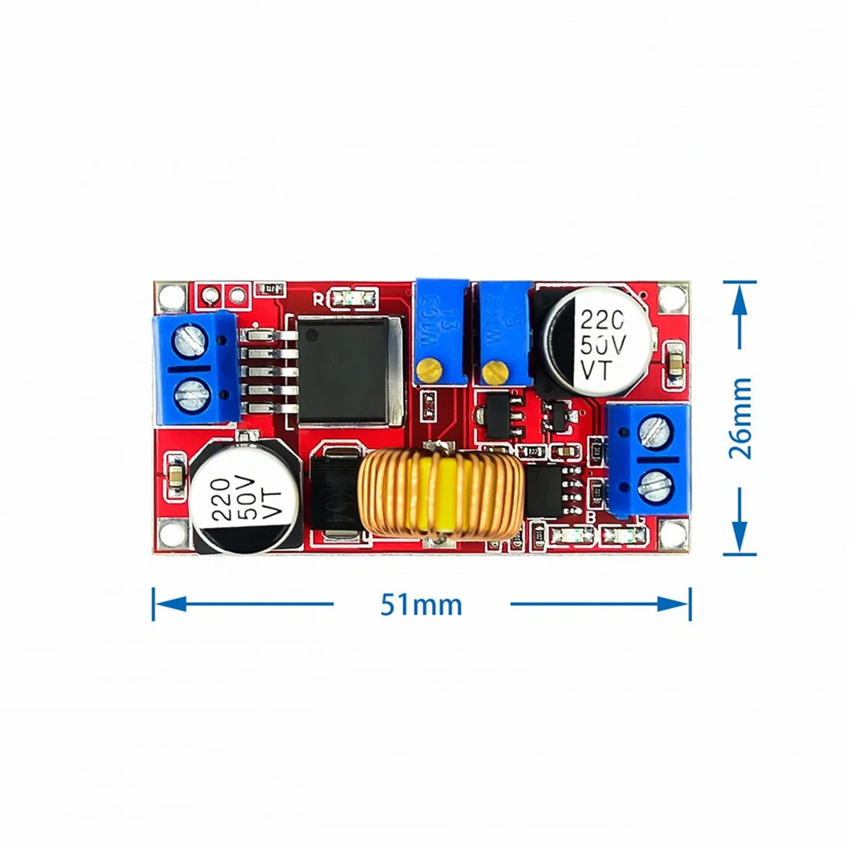 4pcs XL4015 5A DC to DC Power Converter 4-38V to 1.25-36V CC CV LED Driver Charging Board Lithium Charger Module