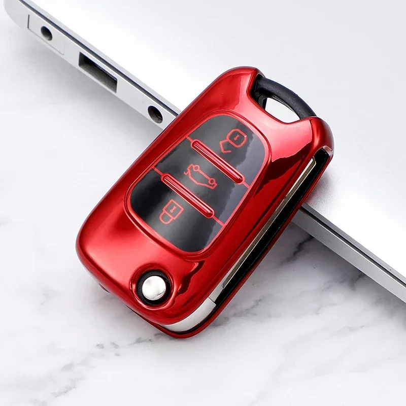 Car Key Case Shell Cover for Kia Sportage Rio 3 Soul Optima Ceed Pro K5 K2 Pride for Hyundai I20 I30 Ix20 Ix35 Elantra Accent