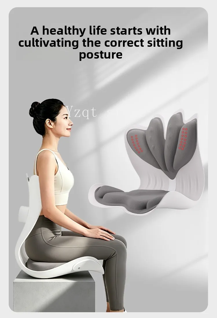 New cross-border hot-selling airbag posture correction hot compress massage pad massage instrument sofa office seat back cushion