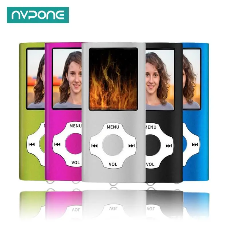 Portable MP3 MP4 Player HiFi Sound 1.8in Color Screen 128GB Expandable Portable Video Music Player Electronic Book Voice Record