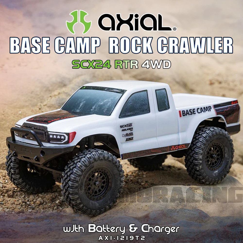 AXIAL SCX24 Base Camp  Rock Crawler RTR 4WD 1/24 RC Electric Remote Control Model Car Rock Crawler Adult Children's Toys