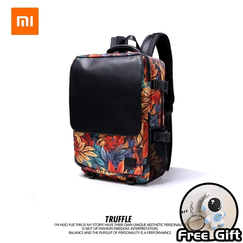 

Xiaomi TRUFFLE Men's and Women's Printed Casual Backpack Laptop Bag Outdoor Travel Backpack School Trendy Backpack