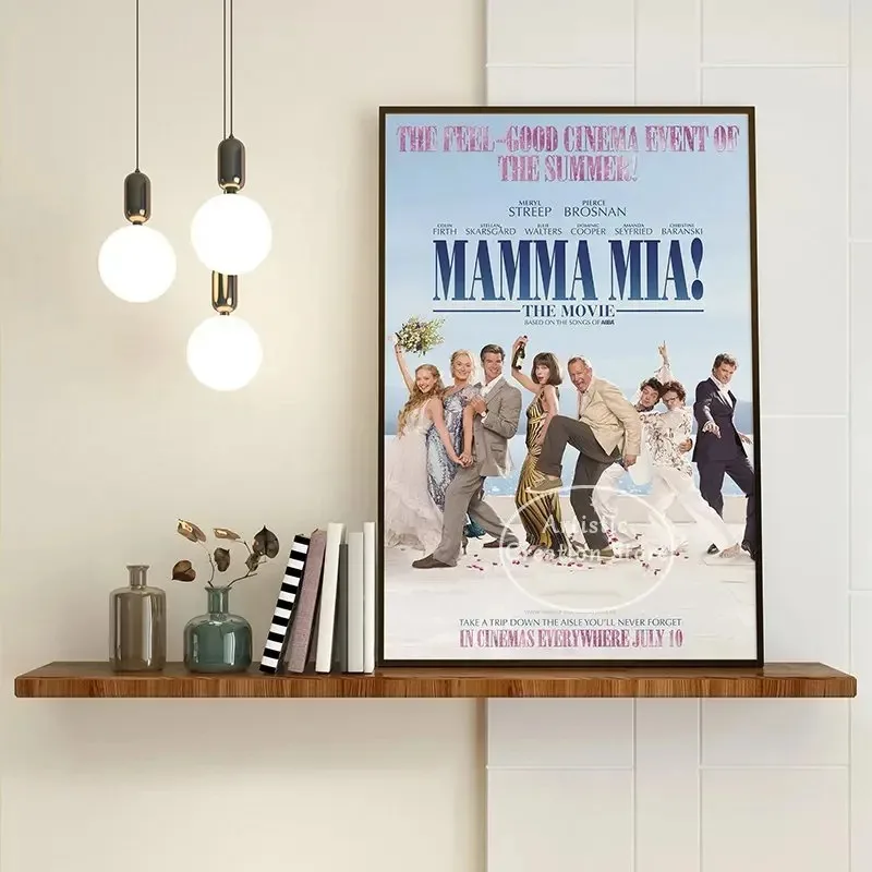 ماما ميا!!! لوحة قماشية كلاسيكية للعرض التلفزيوني ، طباعة عالية الدقة ، صور لغرفة النوم ، النادي ، القهوة ، السينما ، الجدار ، ديكور المنزل ، الهدايا #4
