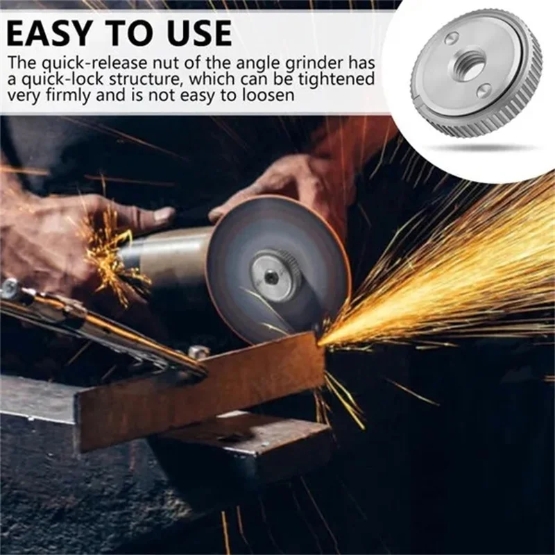 1/2/3Pcs Locking Platte Futter für M14 Winkel Grinder Chuck Tools Quick Spann Quick Release Mutter clamp und Gerät