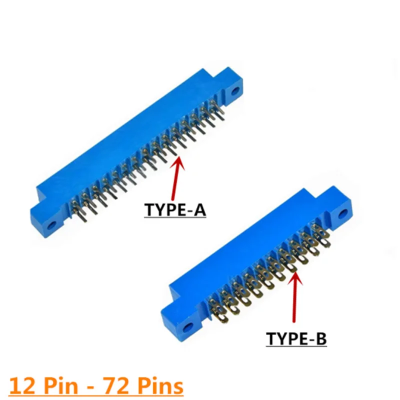 3PCS 805 Strip connector 3.96mm Pitch 12/16/20/24/30/36/44/56P/72 pin PCB Mount Card Edge Connector socket 16P 20P 30P 36P 44P