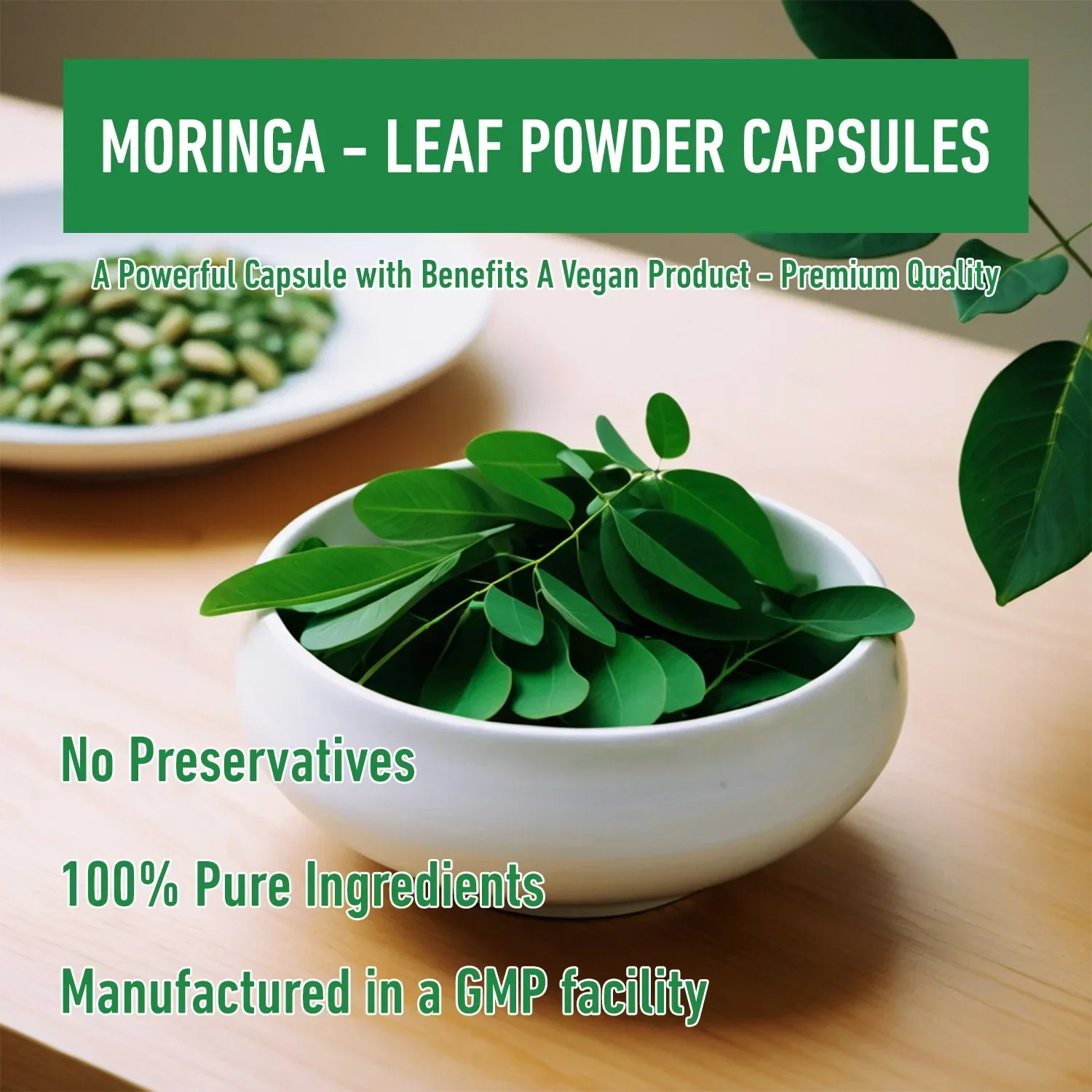 Moringa - Boosts Metabolism and Digestion, Supports Cardiovascular Health, Antioxidant