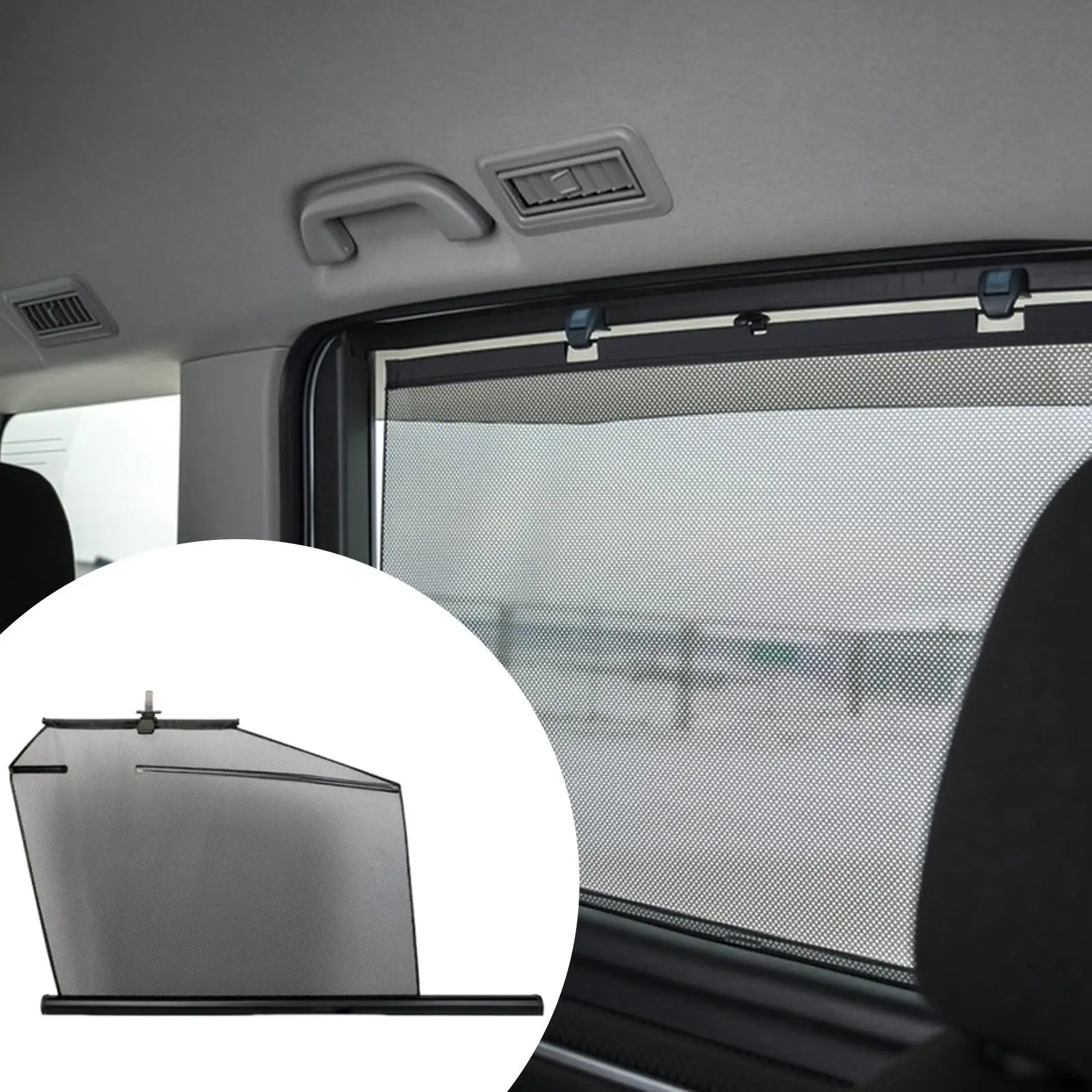 Cooling Car Side Window Shade Automatic Retractable Curtain Roll Up Sun Glare Blocker for Comfortable Driving