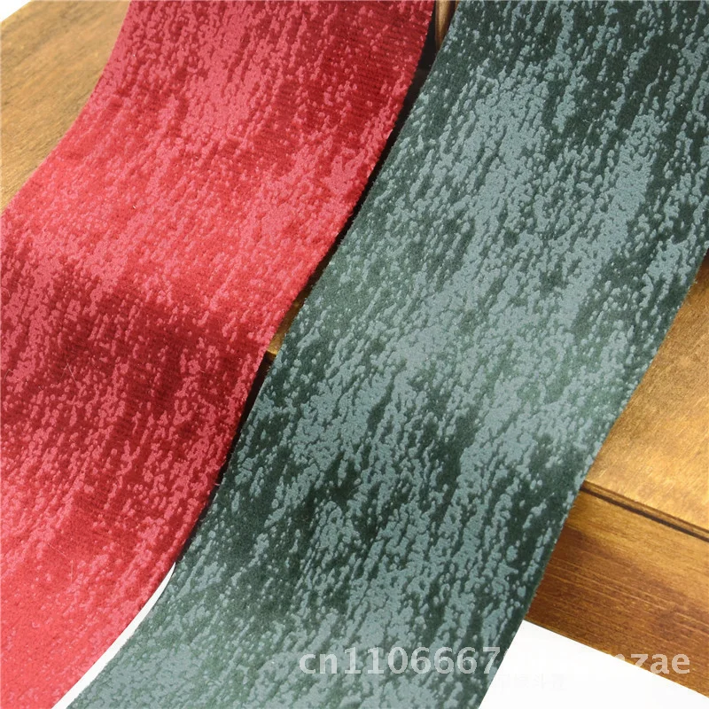 

5m Cross-Border Contrasting Color Suede Cloth Strips DIY Handmade Flower Gift Packaging Bow Ribbon Polyester Home Textiles