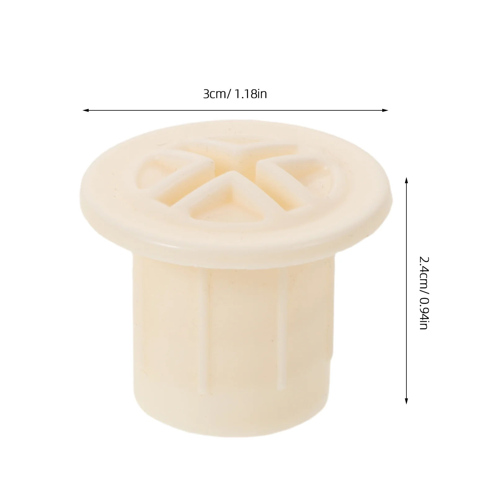 قبعات صامولة بلاستيكية بيضاء 6 قطع من المثبتات المسمارية الآمنة لمعدات اللعب الخارجية للأطفال، أغطية أمان متينة #6