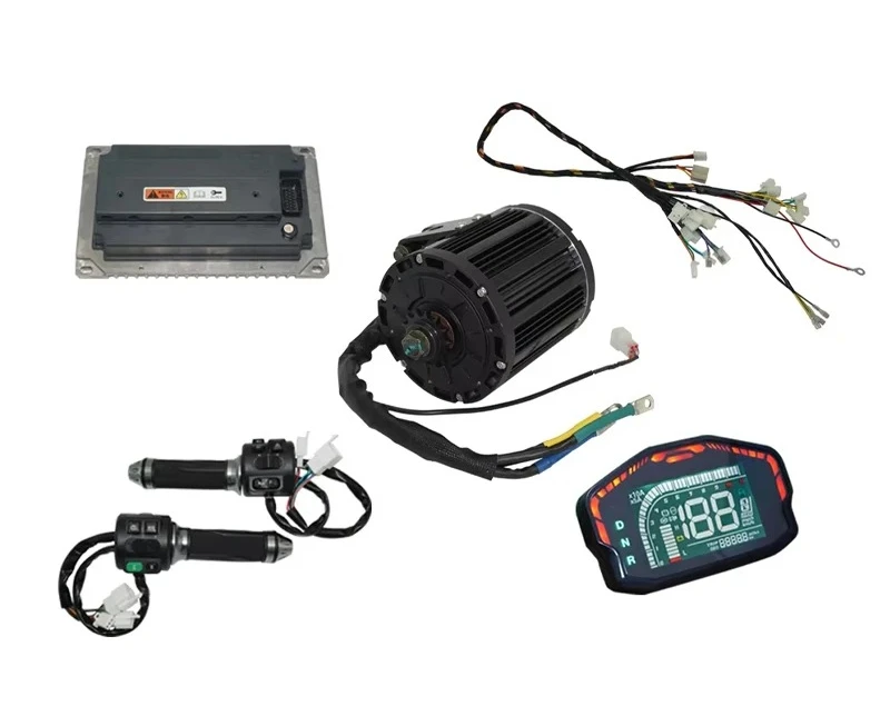 QSMOTOR QS138 7500W Max Continous 90H 4000W Rated Mid Drive Motor With VOTOL EM150/EM200 electric motor for car convert