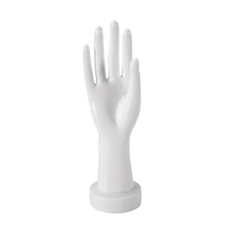 1 27cm PVC Plastic Low Gloss Women Seamless Right Hand Mannequin Female\'s Gloves Bracelet Jewelry Display Prop