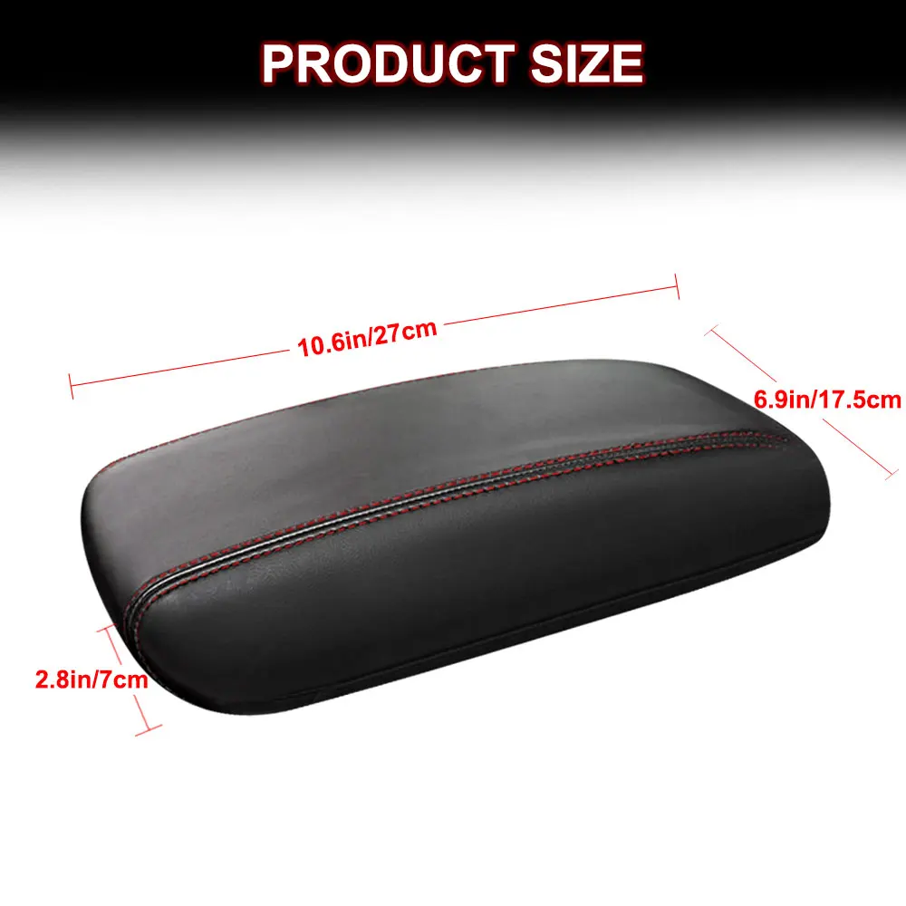 For Jeep Grand Cherokee 2021-2023 Car Armrest Box Cover Pad Leather Center Console Arm Rest Protector Pad Inner Car Accessories