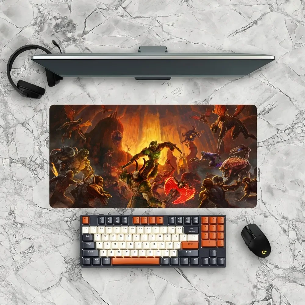Game D-Dooms Mousepad Gamer Mouse Pad Size For Office Long Table Mat