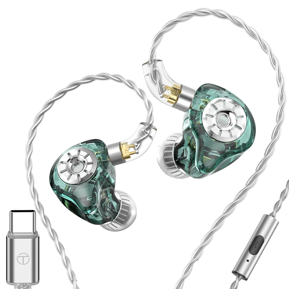 Trn St1 Pro In-Ear Oortelefoon 1dd 1ba Hybride Driver Bedraad Met Tuning Schakelaar Hoofdtelefoon Annuleren Hifi Oordopjes Bas H