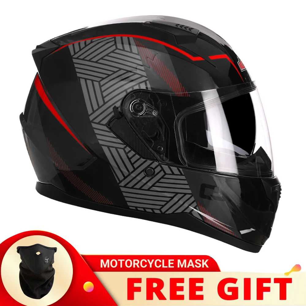 

Double Visors Full Face Helmets Off Road Motorcycle Helmet electric Motorbike Casco Moto Motocross DOT ECE Men Women capacete