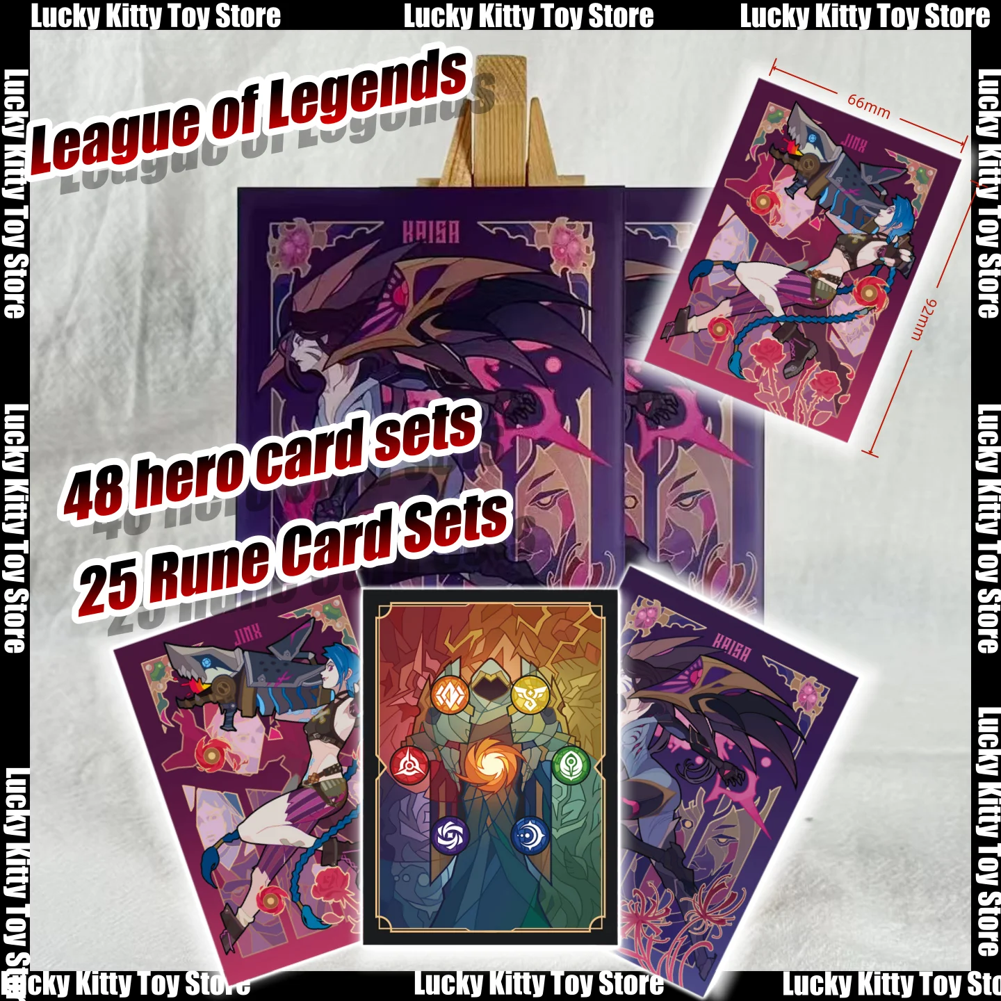 

Рукава для карт League of Legends TCG 66X92 мм — защитные устройства для боевых карт K'Saan Arcane