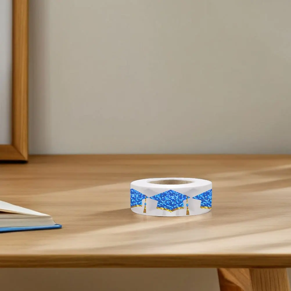 2Pcs Graduation Cap Stickers Self-Adhesive Envelope Seal Labels Class of 2025 Graduation Party Decor Congrats Grad