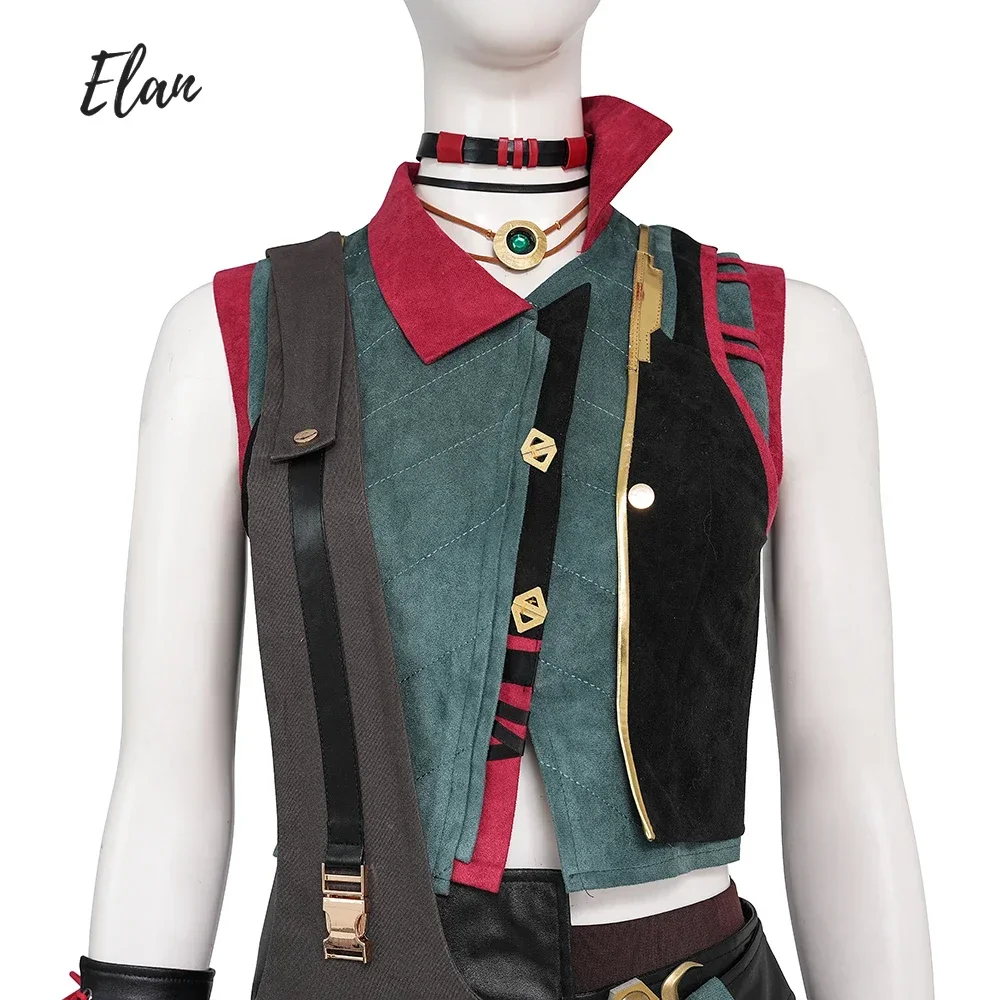 

CosplayGame Arcane 2 Powder Cosplay Costume Vest Outfit Coat Dress Full Set Halloween League of Legends Powder Outfit Custom Ma