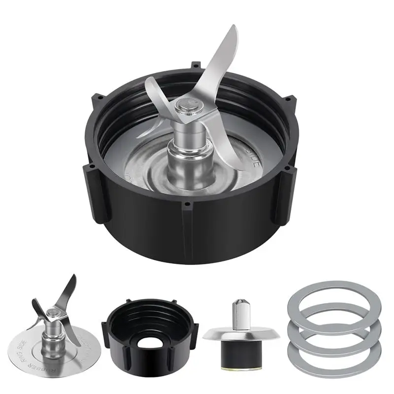 Repuestos para Licuadora Oster A71P, Cuchilla para Triturar Hielo con Base y Tapa para Vaso, para Aspas de Licuadora Oster