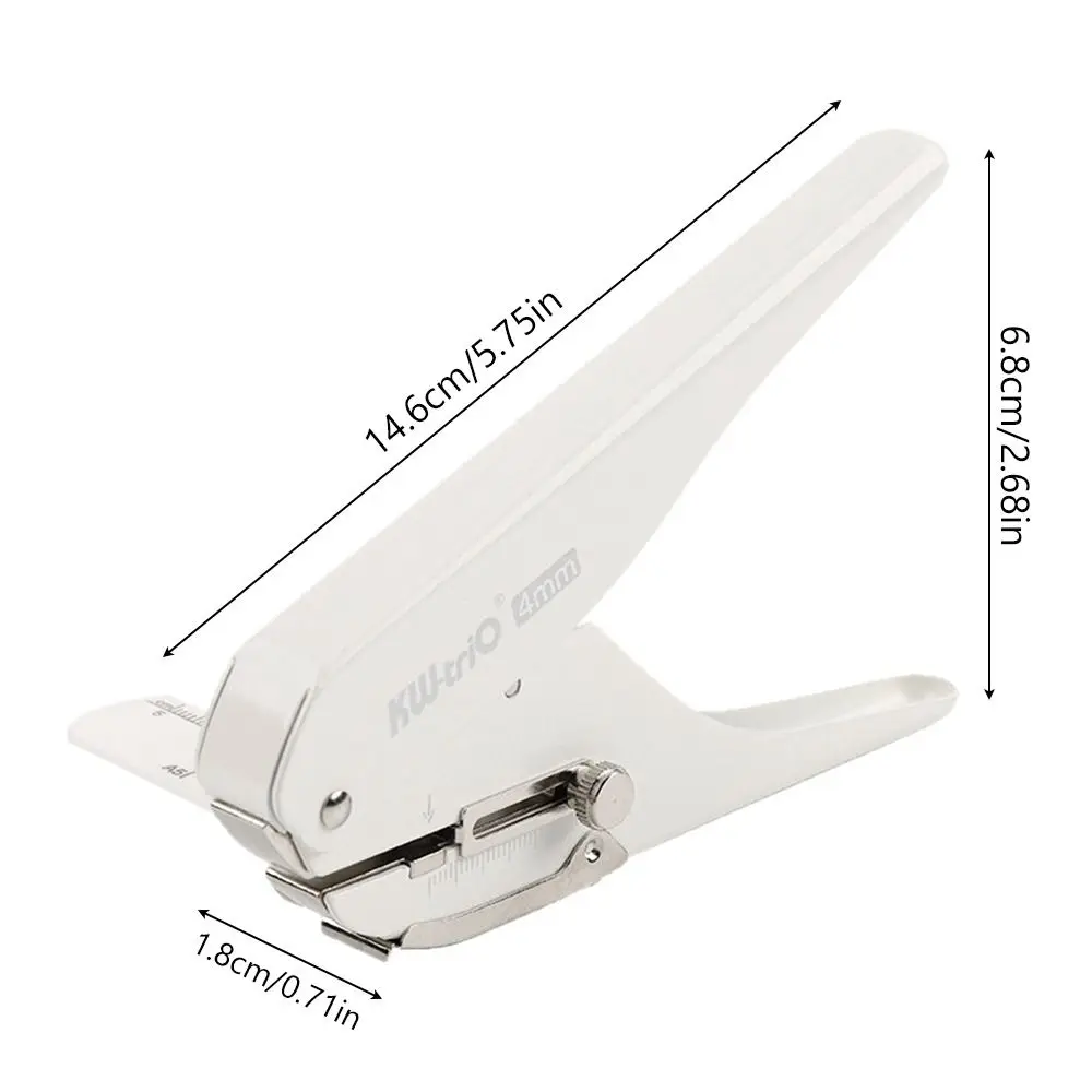 4mm Single Hole Puncher Labor-saving DIY Craft Hole Punch Machine Loose-leaf Binding Tools Single Hole Paper Puncher Binder